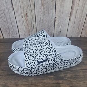 Nike Calm Slides Men's Sz 11 Women's Sz 12 Slip On Sandals Obsidian/Race Blue